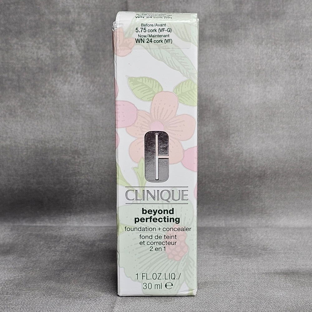 CLINIQUE Beyond Perfecting Foundation‎ + Concealer #WN24 Cork - 1 oz NEW IN BOX